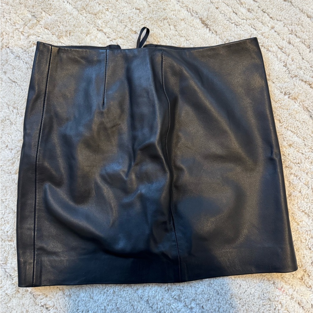 Black Leather Skirt